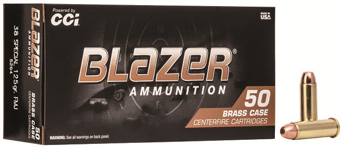 CCI 5204 38 125FMJ BRASS 50 - Win Repeating Arms Promotion